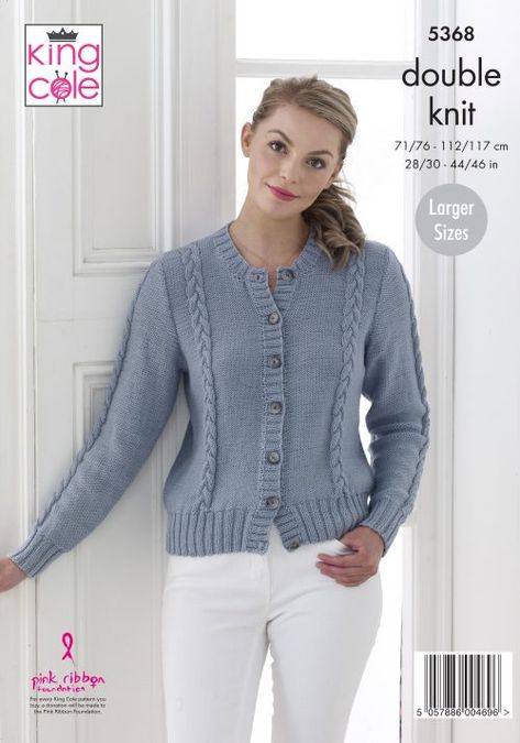 😊 Free, Easy to Follow Sweater & Cardigan Knitted in Cottonsoft DK Knitting Patterns - King Cole Ladies Cardigan Design, King Cole Knitting Patterns Free, Lace Knitting Patterns Free Sweaters, Ladies Cardigan Knitting Patterns Free Dk, Dk Knitting Patterns Free Women, Free Dk Knitting Patterns For Women, Dk Knitting Patterns, Handmade Sweaters, Ladies Cardigan Knitting Patterns