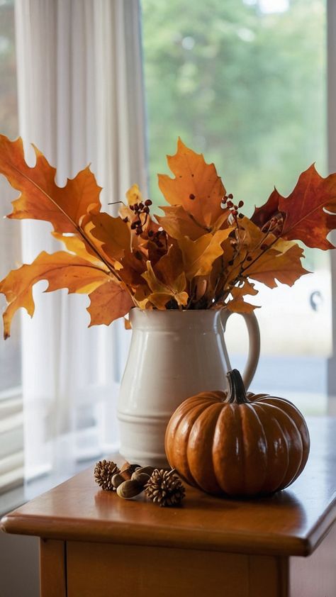 Transform your home this fall with cozy and DIY fall decor ideas for the perfect moody ambiance From creating a rustic fireplace to incorporating neutral tones and subtle pink accents these dollar tree crafts will add a touch of elegance to your indoor space Dive into the cozy and inviting atmosphere with these inspiring fall decor ideas Black And White Crafts, Quirky Ornaments, Unique Fall Decor, Fall Tray Decor, Fall Tray, Colorful Decorations, Antiqued Candle Holders, Fall Fireplace, Cozy Fall Decor