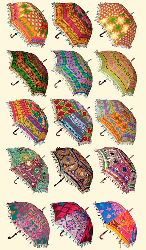 Parasols please-totally need one of these to protect my delicate skin fromt he hot AZ sun! تاج محل, Colorful Umbrellas, Vintage Umbrella, Umbrella Art, Under My Umbrella, Umbrellas Parasols, Sun Umbrella, Vintage Saris, E Card