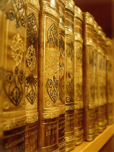 Old Books Are the Most Beautiful! by Emikokolala, via Flickr Hufflepuff Aesthetic, Yennefer Of Vengerberg, Jaime Lannister, Golden Books, All That Glitters Is Gold, Cersei Lannister, Gold Book, Gold Aesthetic, Harry Potter Aesthetic