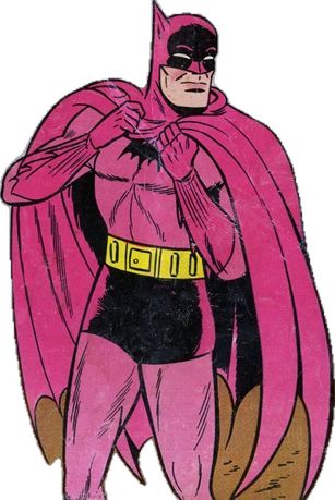 Rainbow Batman / Pink Batman from Detective Comics #341 Rainbow Batman, Pink Batman, Detective Comics, Detective, Batman, Rainbow, Comics, Pink