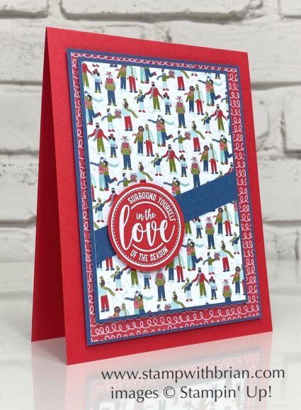 Christmas Trimmings, Christmas Paper Crafts, Stampin Up Christmas Cards, Stampin Up Christmas, Designer Series Paper, Christmas Stamps, Surround Yourself, Holiday Catalog, Card Sketches