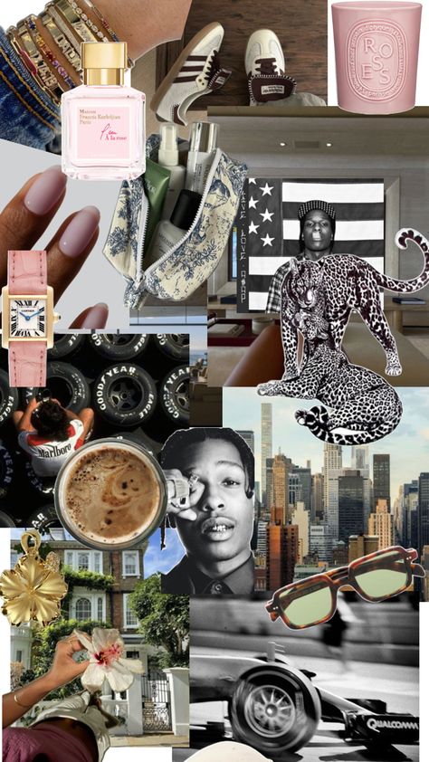 Asap Rocky Girl Aesthetic, Asap Rocky Collage, Twitter Aesthetic, Asap Rocky, It Girl, Rocky, Rap, My Style, Collage