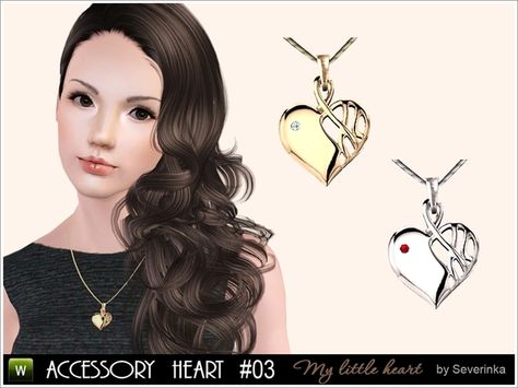 Severinka_'s Accessory Heart #03 Sims 3 Cc Finds, Accessories Necklaces, Sims 4 Cc Folder, The Sims 3, Art Station, The Sims Resource, Custom Content, Sims Resource, World Art