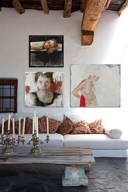 Eclectic Interior, A Living Room, 인테리어 디자인, 그림 그리기, Design Interior, Interior Inspiration, Home Deco, The Wall, Interior And Exterior