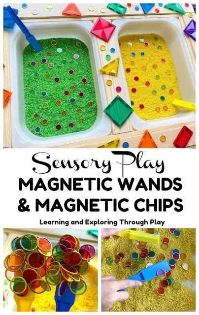 Magnet Exploration Preschool, Magnet Wand Activities, Magnetic Activities For Preschoolers, Magnetic Sensory Bin, Magnetic Wand Activities, Magnetic Chips Activities, Magnet Sensory Bin, Magnetic Bingo Chip Activities, Magnet Activities For Kids