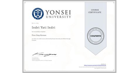 Coursera | Online Courses & Credentials From Top Educators. Join for Free | Coursera Learn To Speak Korean, Dream Studies, Completion Certificate, University Certificate, Speak Korean, Yonsei University, Korea University, Korean Writing, Korean Words Learning