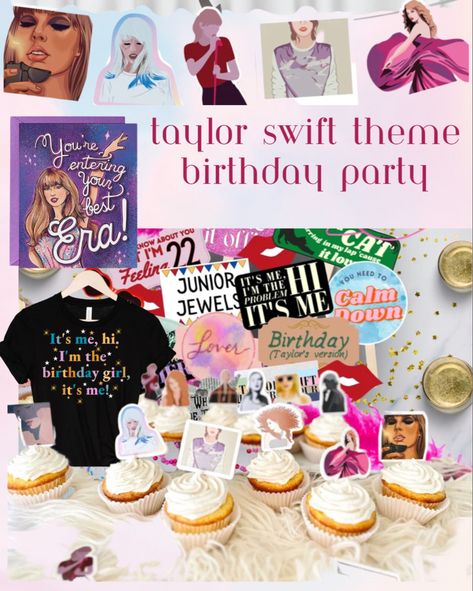 Taylor Swift Fifteen Birthday Party, Taylor Swift Themed Birthday Party 1989, Taylor Swift Birthday Party Invitations, Taylor Swift Party Invitations, Eras Your Birthday Party, Girls Taylor Swift Birthday Party, Taylor Swift Girls Birthday Party, Eras Tour Themed Party, Eras Party Decor