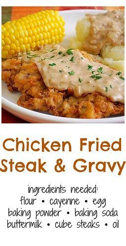 Chicken Fried Steak Gravy, Chicken Fried Steak Easy, Country Fried Steak Recipe, Heavenly Chicken, Steak Gravy, Steak With Gravy, Chicken Fried Steak Recipe, Fried Steak Recipes, Country Fried Steak