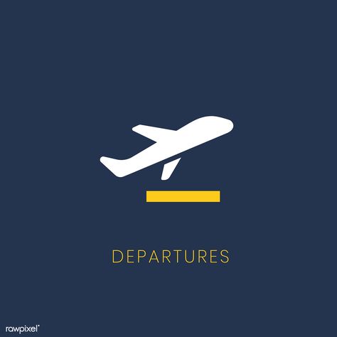 Blue departures sign plane icon vector | free image by rawpixel.com / wan Stairs Icon, Airport Logo, Design Print Layout, Plane Icon, Airplane Icon, Airlines Branding, Travel Plane, Airport Signs, Logo Travel