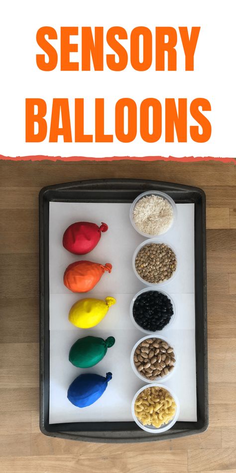 Easy to Make Texture Sensory Balloons For Kids - Full Bloom CreativityFull Bloom Creativity 5 Sensory Activities, Ece Sensory Activities, Preschool Fall Sensory Activities, Learning Sensory Activities, Pediatric Sensory Activities, Sense Of Touch Sensory Bin, Low Sensory Activities, Childcare Sensory Activities, Texture Sensory Bin