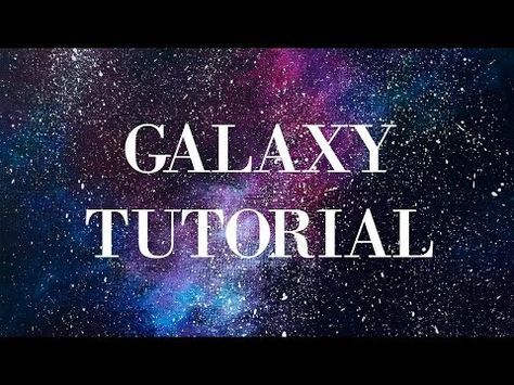 How to Paint a GALAXY with ACRYLIC PAINT - @dramaticparrot - YouTube Galaxy Tutorial, Galaxy Art Painting, Galaxy Painting Acrylic, Diy Galaxy, Tutorial Ideas, Space Painting, Libra Horoscope, Galaxy Painting, Acrylic Painting Tutorials