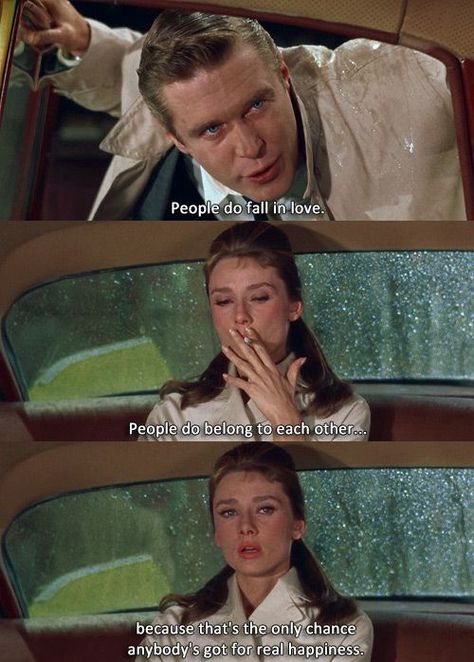 Breakfast At Tiffany's Book, Breakfast At Tiffany's Quotes, Breakfast At Tiffany's Movie, George Peppard, Best Movie Quotes, Movies Quotes Scene, I Love Cinema, Movie Lines, Breakfast At Tiffanys