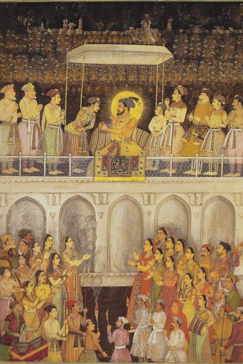 Mughal Miniature, Mughal Miniature Paintings, Mughal Emperor, Shah Jahan, Indian Miniature, Mughal Art Paintings, Mughal Art, Mughal Paintings, Persian Miniature