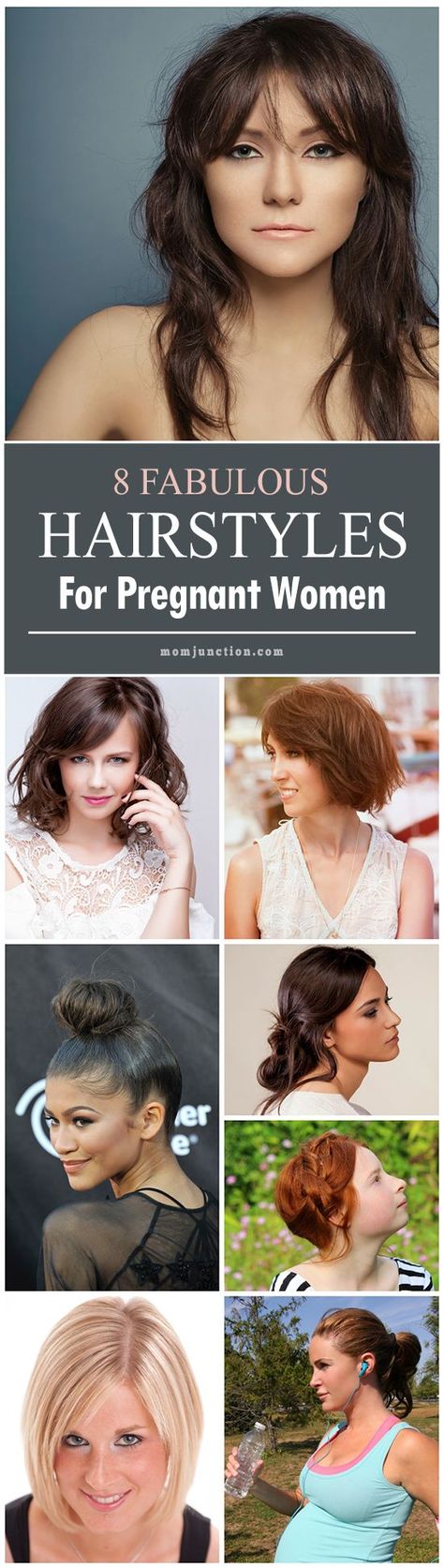 8 Fabulous Hairstyles For Pregnant Women #pregnancy #pregnancycare #pregnancytips #pregnant Hairstyle For Pregnant Women, Haircuts For Pregnant Women, Pregnant Haircut, Hairstyles For Pregnant Women, Pregnant Hairstyles, Hairstyles For Maternity Pictures, Pregnancy Haircut, Maternity Hair, Styles For Pregnant Women