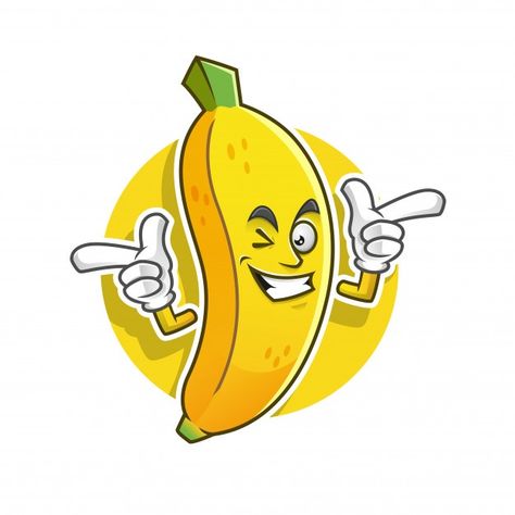 Nature Character, Cartoon Banana, Banana Sticker, Happy Fruit, Monkey Stickers, Cartoons Dancing, Kawaii Fruit, Fruit Cartoon, Banana Art