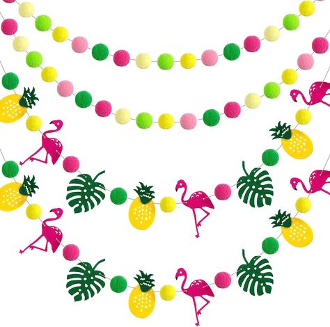 Flamingo Party Supplies, Wedding Photo Backdrop, Pineapple Photo, Banner For Birthday, Flamingo Themed Party, Disco Party Decorations, Pineapple Party, Flamingo Theme, White Baby Showers