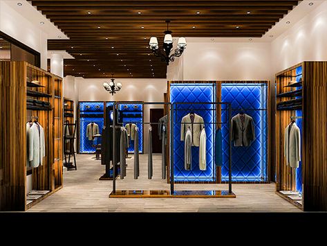 Men's Clothing Store Design, Clothing Store Interior Design, Fixtures Design, Clothing Store Displays, Suit Stores, Clothing Store Interior, Clothing Store Design, Store Design Boutique, Retail Boutique