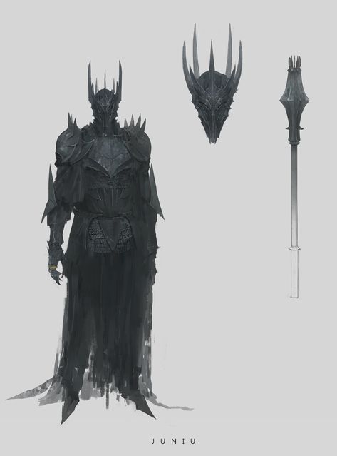 Fantasy Tools, Dnd Inspiration, Fantasy Demon, Middle Earth Art, Lotr Art, Illustrations Art, 다크 판타지, Knight Art, Medieval Armor