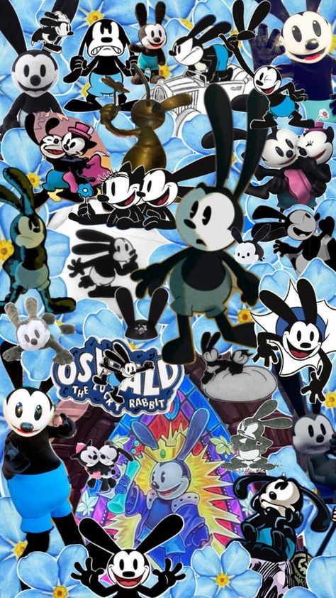 oswald the lucky rabbit edit (forget-me-not version) #oswald #oswaldtheluckyrabbit Epic Mickey, Oswald The Lucky Rabbit, Lucky Rabbit, Forget Me Not, Kingdom Hearts, Mickey And Friends, Character Design, Disney