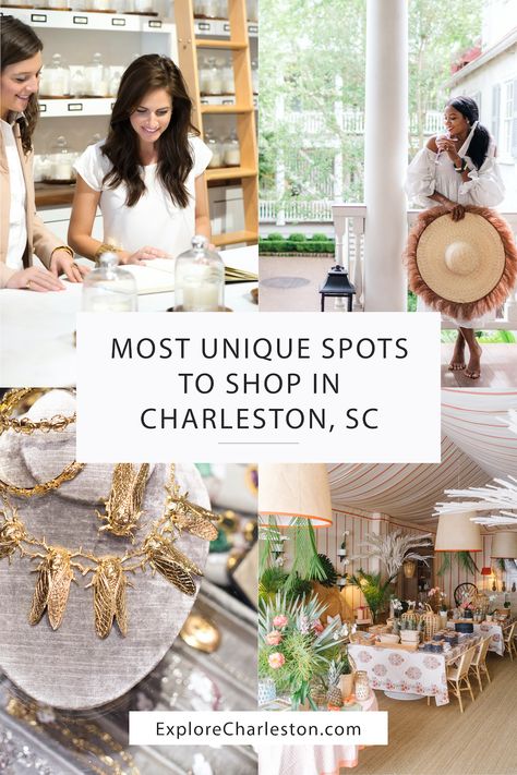 27 Unique Spots to Shop in Charleston - Explore Charleston Blog Charleston Nightlife, Charleston Outfits Spring, Charleston Sc Things To Do, Charleston Shopping, Charleston Itinerary, Charleston Travel Guide, Charleston Vacation, South Carolina Vacation, South Carolina Travel