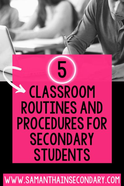 Classroom Routines Middle School, High School Procedures, Classroom Management Secondary, Classroom Rules High School, Secondary Education Classroom, Classroom Charter, Classroom Management High School, Communicative Language Teaching, Routines And Procedures