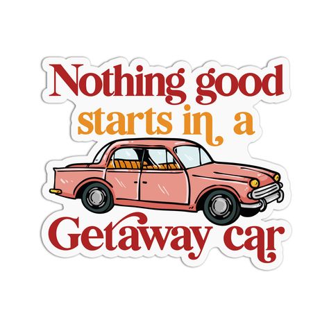 Faire / Wholesale Reinvented. Getaway Car Sticker, Faire Wholesale, Printing House, Car Vinyl, Getaway Car, Spot Uv, Car Sticker, Fun Stickers, Waterproof Stickers