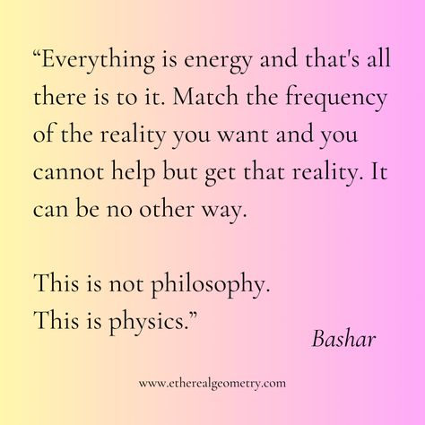 👽 Match your vibration to your vision, and watch it become reality.  This is the power of the universe in action. Low And High Vibration, Power Of Universe, Sacred Quotes, Vibrational Alignment, Vibrations Quotes, Universe Aesthetic, Power Of The Universe, Low Vibration, Everything Is Energy