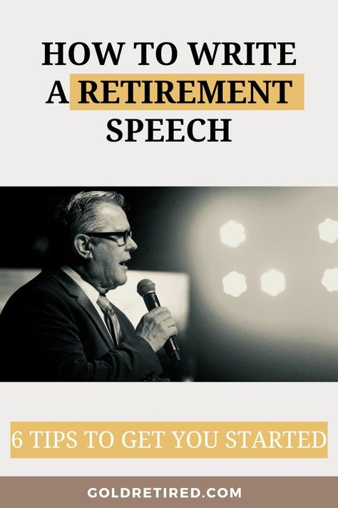 If you’re looking for tips on how to write a retirement speech, then congratulations! This is such a big honor since you’ve been granted the power to give another person’s (or your) work history and story in a manner that’s both inspiring and entertaining. If you can follow the tips that we shall discuss in this article today, and take confidence in your oratory skills, then you’ll deliver a memorable retirement speech. Let’s get into it right away #Retirement #Planning Retirement Speech For Mom, Retirement Speech By Retiree, Retirement Speech, Speech Writing, Gold Investment, Investing For Retirement, Retirement Quotes, Work Anniversary, Teacher Retirement