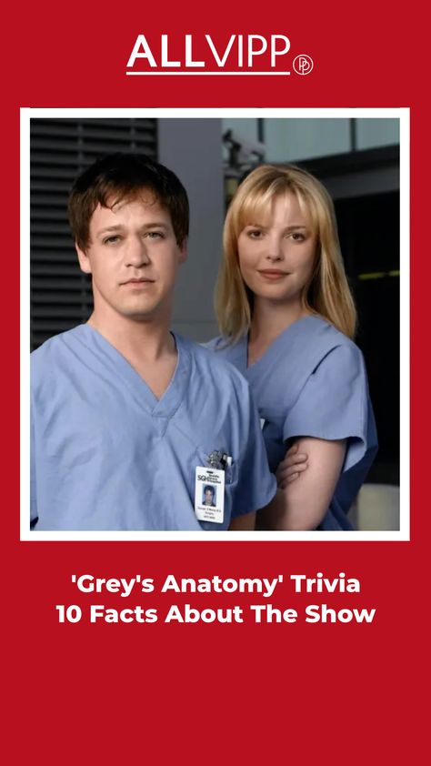 Here's some 'Grey's Anatomy' trivia for you: The medical drama which premiered in 2005 already still enjoys cult status today. Check out these facts!| TV | movies | Greys Anatomy Facts, Katherine Heigl, Sandra Oh, Medical Drama, Surprising Facts, Tv Movies, Home Tv, Grey's Anatomy, Greys Anatomy