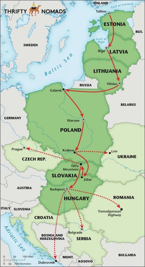 The Ultimate Eastern Europe Travel Guide - Thrifty Nomads Eastern Europe Map, Europe Itinerary, Europe Travel Outfits, Road Trip Europe, Germany Map, Eastern Europe Travel, Europe Itineraries, East Europe, Backpacking Europe