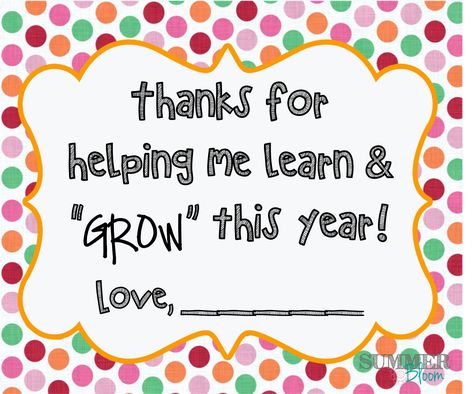 Teacher Thank you gift~ Thanks for helping me learn and grow FREE printable! from SummerBloom Math Songs, Math Tutor, Math Methods, E Mc2, Homeschool Math, Classroom Fun, First Grade Math, 1st Grade Math, 2nd Grade Math