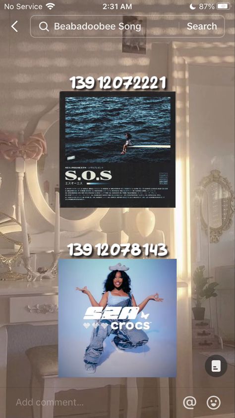 Sza Decals Codes Bloxburg, Sza Posters Bloxburg, Bloxburg Sza Poster Codes, Roblox Sza Decal Codes, Berry Avenue Codes For Pictures Sza, Sza Bloxburg Picture Codes, Sza Codes For Berry Ave, Vines Code Bloxburg, Berry Avenue Codes Pictures Sza