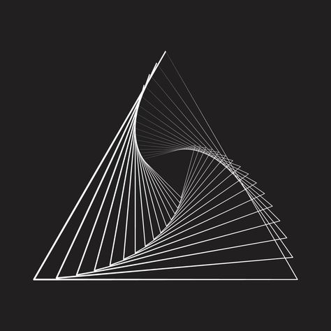 Triangle Abstract Art, Triangle Art Design, Abstract Line Art Design, Reverse Pyramid, 3d Geometric Shapes, Mt Bike, 3d Triangle, Geometric Logo Design, Line Abstract