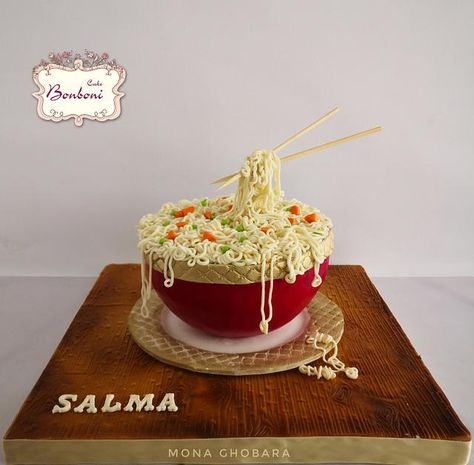 Indomie Cake, Spaghetti Cake, Cupcakes Cheesecake, Pot Cake, Sonic Cake, Pot Cakes, Coffee Cupcakes, Pastel Cakes, Breakfast Coffee