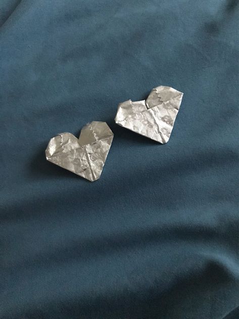 Gum Wrapper Heart, Wrapper Heart, Gum Wrapper, Origami Heart, Spencer Hastings, Heart Drawing, Paper Heart, Lorde, Deep Thought Quotes