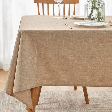 PRICES MAY VARY. Premium Fabric Craft: Tyalez tablecloths are crafted from quality 180GSM faux linen fabric (by Polyester). Keeps your table surface protected from spills and scratches. perfect for decorate your tables. Rectangle table protector 52x70 inch. Multiuse for 4-6 foot rectangular tabletops. Stain & Water Proof Tablecloth: The TPU coating on the bottom of the tablecloth ensures water, stain, and slip resistance, that easily protect your tables and furniture from scratches, stains and s Spring Tablecloths, Fabric Table, Rectangle Tablecloth, Rectangle Table, Stain Resistant Fabric, Table Cover, Tablecloths, Table Cloth, Wedding Party