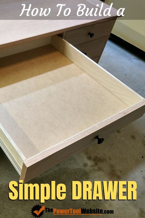 Shop Drawers, Decor House Ideas, Build A Drawer, Furniture Woodworking Plans, Building Drawers, Drawer Diy, Drawers Diy, Printable Woodworking Plans, Free Furniture Plans