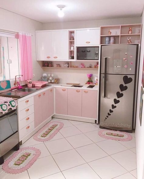 Small Kitchen Design Apartment, Interior Design Kitchen Contemporary, Model Dapur, Girl Apartment Decor, Purple Kitchen, Shabby Chic Room, Kitchen Interior Design Decor, Kitchen Design Plans, Home Decor Crate