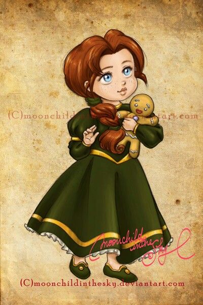 Baby Fiona non-Disney Fan Art Disney, Non Disney Princesses, Disney Princess Babies, Princess Fiona, Images Disney, Disney Princes, Princesa Disney, Dreamworks Animation, Disney Princess Art