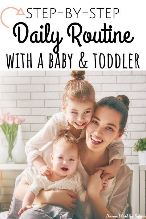 Mom Of Two Under Two, Newborn Toddler Schedule, 2 Under 2 Schedule, Morning Routine Mom Of 2, Pregnant Morning Routine, Two Under Two Tips, Raising Siblings, Toddler Morning Routine, Baby Hospital Bag Checklist