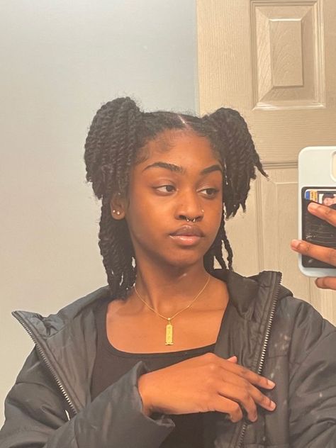 Styles For Retwist, Black Women 4c Hairstyles, Hairstyles For Natural Twists, Mini Afro Twist, Braided Hairstyles For Short 4c Natural Hair, Natural Hairstyles For Black Women 4c Braids, Natural Hairstyles For Black Women Short 4c Hair, Twists On 4c Natural Hair, 4c Twists Natural Hair