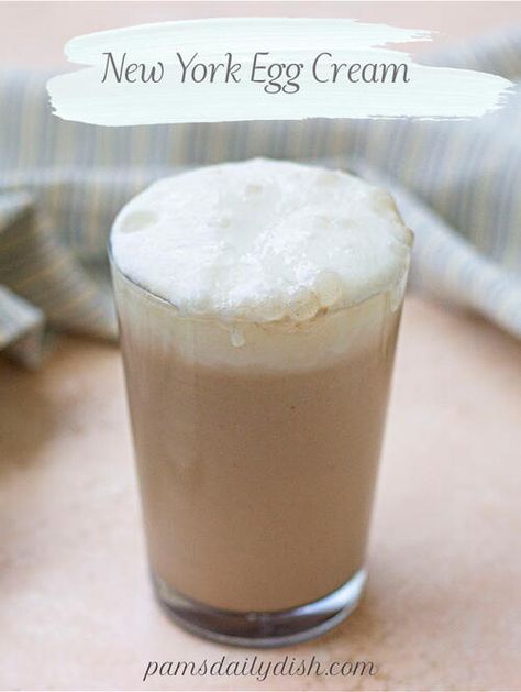 New York Egg Cream Egg Cream Drink, Egg Cream Recipe, Oreo Ball, Sugar Free Chocolate Syrup, Egg Cream, Slow Cooker Times, Homemade Hot Chocolate Mix, New York Girl, Best New Recipes