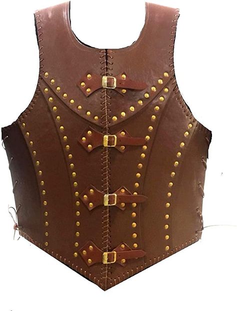 Amazon.com: Armor Soldiers Leather Body Armour Brown: Clothing Leather Chest Armor, Suit Armor, Chest Armor, Medieval Cosplay, Brown Clothing, Body Armour, Larp Armor, Historical Reenactment, Leather Armor