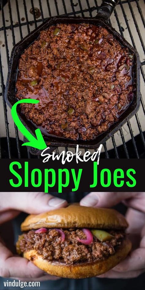 Smoked Beef Recipes Smokers, Smoked Eggs Traeger, Smoked Sandwich Recipes, Smoker Burger Recipes, Pellet Smoker Ideas, Smoked Sloppy Joe Recipe, Dinner On The Smoker, Smoker Meal Prep Recipes, Quick Traeger Grill Recipes