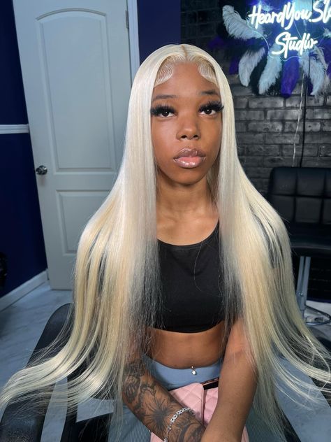 613 Middle Part Buss Down, Blonde Middle Part Wig, Buss Down Middle Part, Baddie Hair Styles, Vacay Hairstyles, Blonde Middle Part, Easter Hairstyle, Cute Hairstyle Ideas, Middle Part Wig