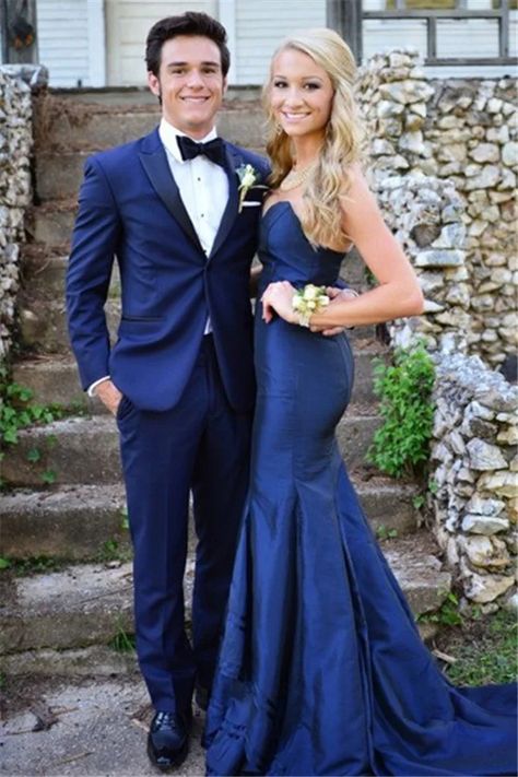 Miabel Royal Bule Homecoming Suit Peaked Lapel With One Button Prom Suits For Men Blue, Navy Prom Suit, Royal Blue Prom Suits, Funny Prom, Royal Blue Jacket, Homecoming Suits, Royal Blue Suit, Prom 2024, Prom Dance