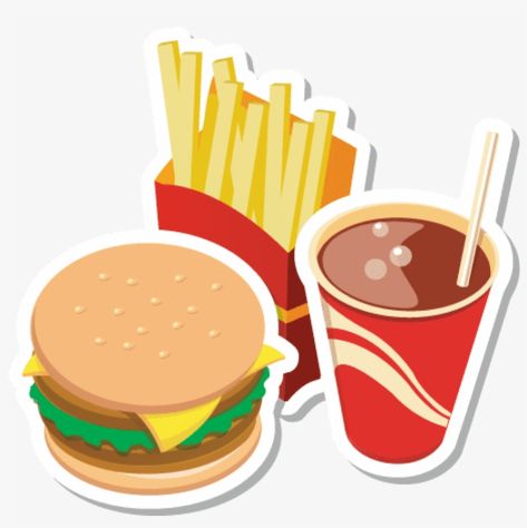 Hamper Stickers, Junk Food Clipart, Popcorn Cups, Package Food, Sweet Images, Big Burgers, Food Banner, Food Clipart, Food Png