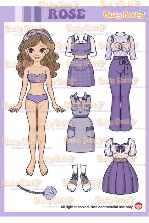 Paperdolls Printable Free Doll Clothes, Paper Doll Dress Up, Paper Barbie Doll, How To Make Paper Dolls, Cute Paper Dolls Printable, Paper Doll Clothes Printable, Paper Doll Outfits, Paper Doll With Clothes, Sunflower Paper Craft