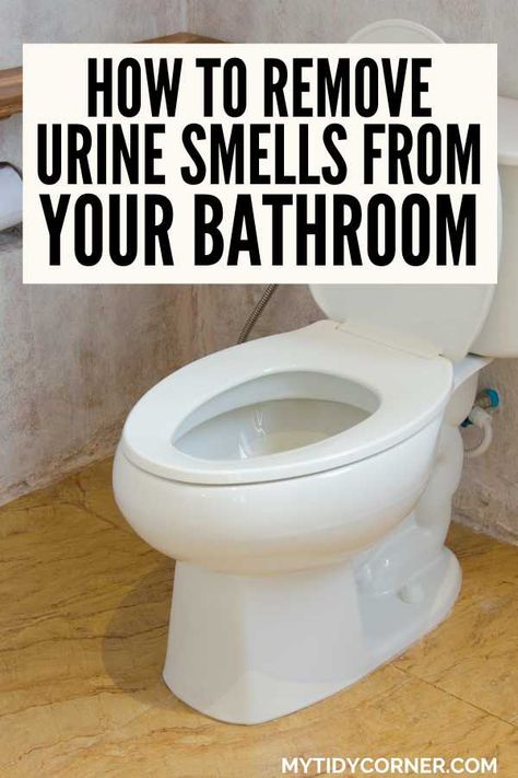 Tired of dealing with urine odors in your bathroom? Find out how to remove urine smells from your bathroom. Check out these easy cleaning hacks to eliminate odors and keep your space fresh! Say goodbye to stubborn urine smells. Discover simple, effective ways to freshen up your bathroom and prevent odors for good. These expert tips will help you banish urine smells and enjoy a fresh, clean space every day. Cleaning Hacks For Bathroom, Easy Cleaning Hacks Tips And Tricks, Cleaning Hacks To Make House Smell Good, Toilet Smell Hacks, Bathroom Smell Hacks, Smelly Fridge, Remove Urine Smell, Clean House Smell, Home Cleaning Remedies